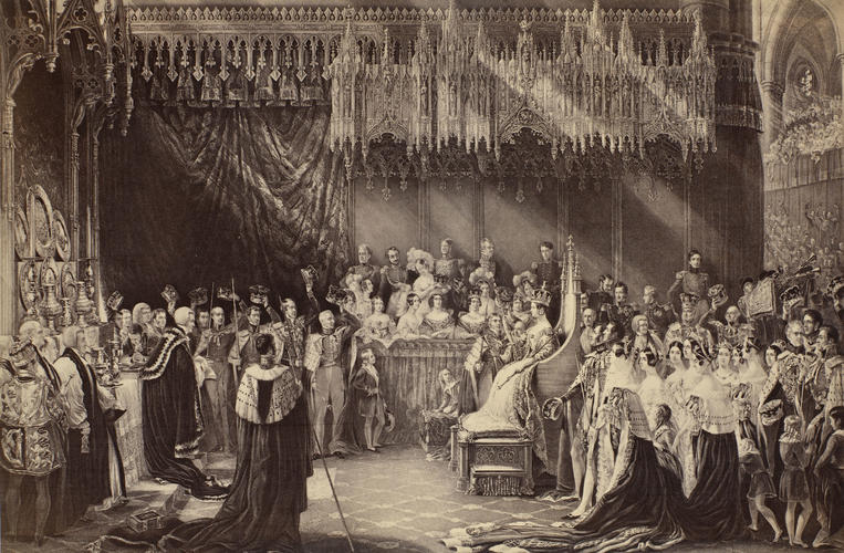 The Coronation of Queen Victoria in Westminster Abbey