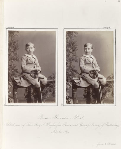 Prince Alexander of Battenberg, 1894 [in Portraits of Royal Children Vol. 41 1893-1894]