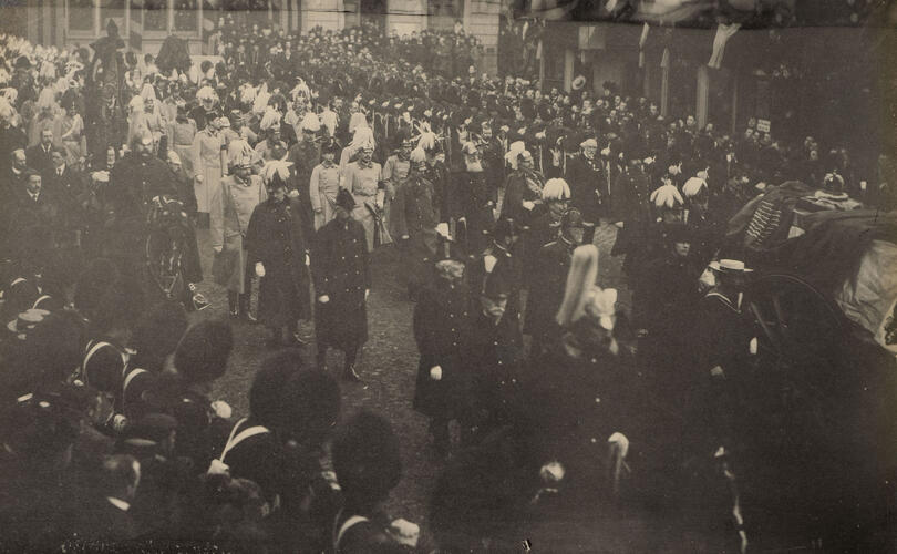 Queen Victoria's funeral procession, Windsor, February 1901 Queen Victoria's funeral procession, Windsor, February 1901