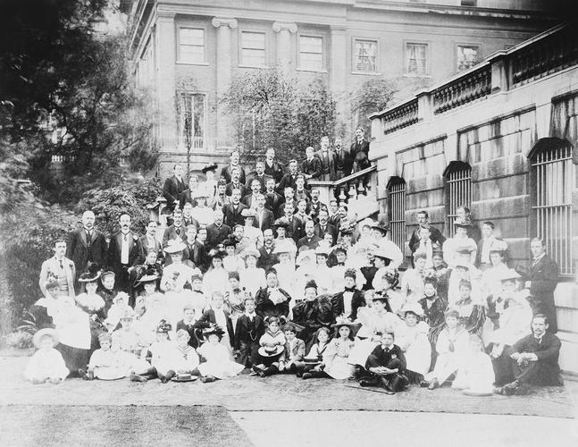 Group photograph of the Duchess of Abercorn and her family, 9 July 1894