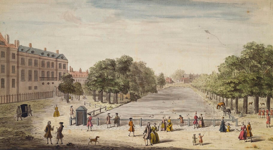 St. James's Park and Buckingham House, looking west