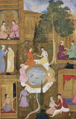 Master: Khamsah-yi Navai خمسه نوایی (The Quintet of Navai)
Item: Seven couples in a garden