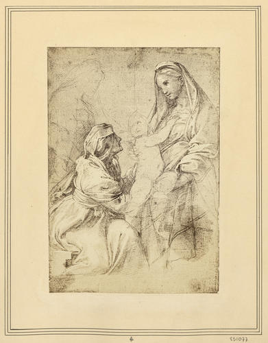The Virgin and Child with St Elizabeth (?) and another female saint