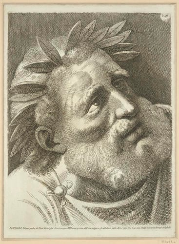Master: Set of twenty-four heads from the 'Parnassus'
Item: Head of a poet [from the 'Parnassus']