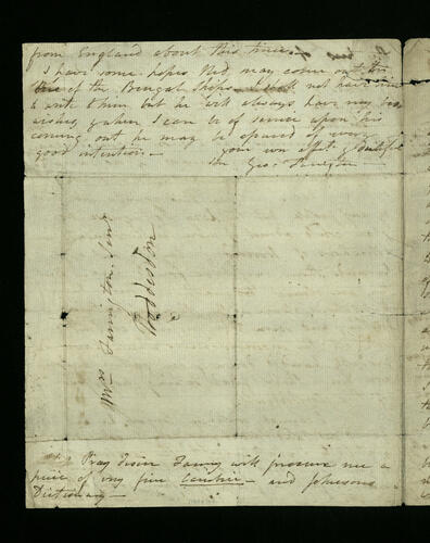 Master: [Bundle of letters by the Farington family]
Item: Letter from Joseph Farington regarding the publication of the surveys of the River Thames and River Forth. Dated 17 February 1793