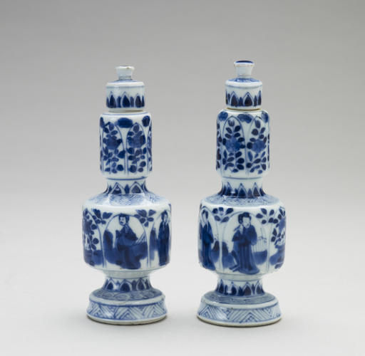 Master: Pair of vases and covers