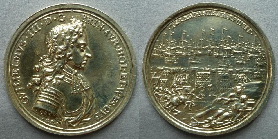 Medal commemorating the Landing of William III at Torbay