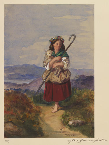 A young shepherdess
