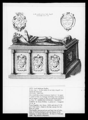 Tomb of Lord Ambrose Dudley at Warwick Tomb of Lord Ambrose Dudley at Warwick