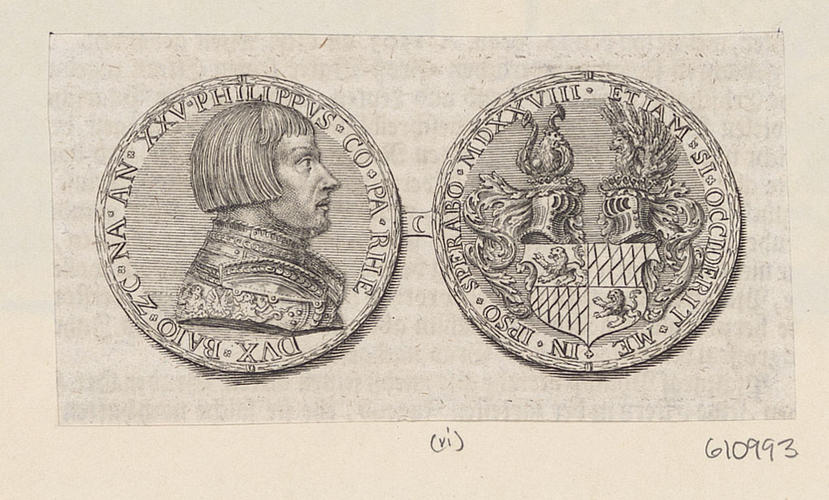 [medal of Philip the Upright, Elector Palatine of the Rhine]