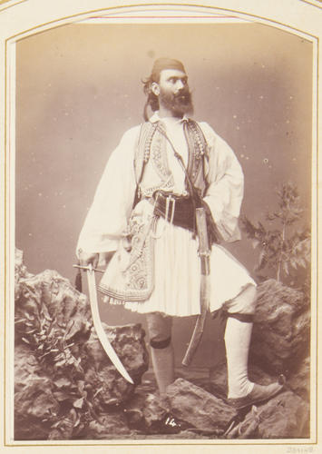Man in traditional Greek costume Man in traditional Greek costume