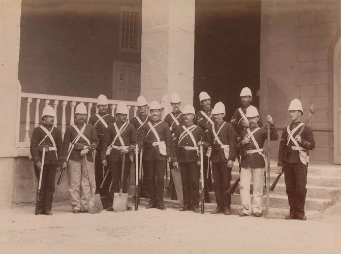 Soldiers from the Royal Engineers who served in the Anglo-Egyptian War