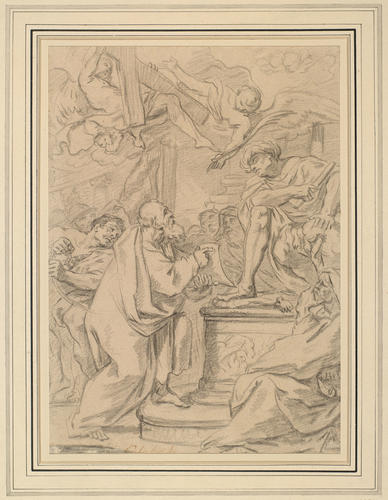 St Andrew protecting his faith St Andrew protecting his faith