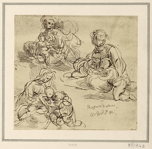 Studies of the Virgin and Child with the Infant Baptist