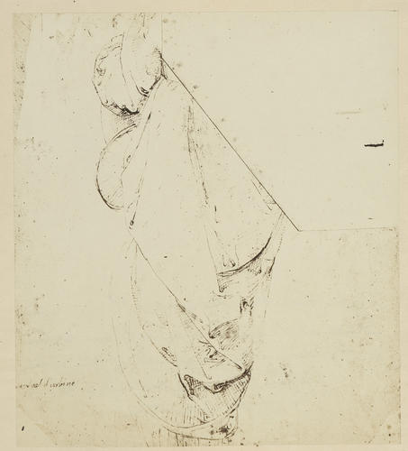 Study for the figure of one the Muses in the 'Parnassus'