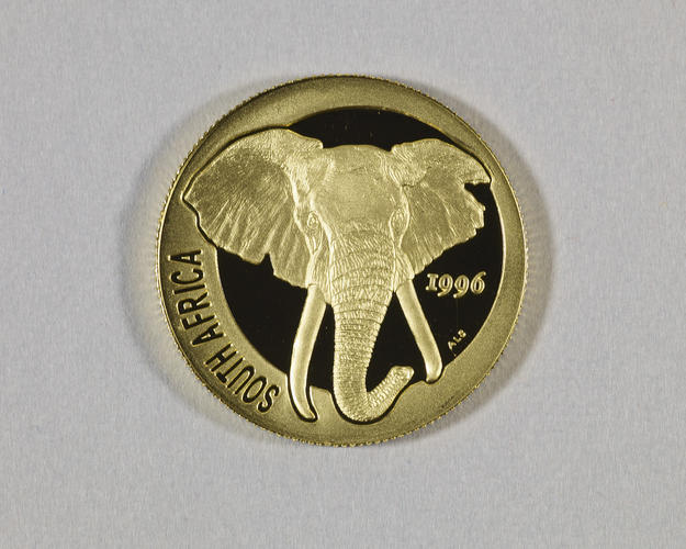 South Africa. Medal commemorating the bull elephant called Mandleve (in Shangoan 'the one with the torn ear')
