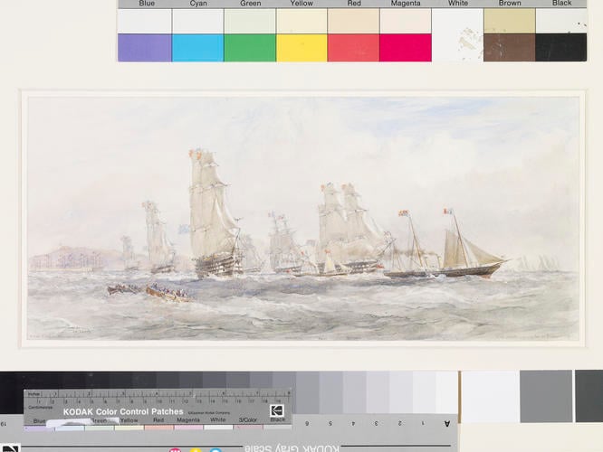 The Queen returning with the fleet from Cherbourg 6 August 1858