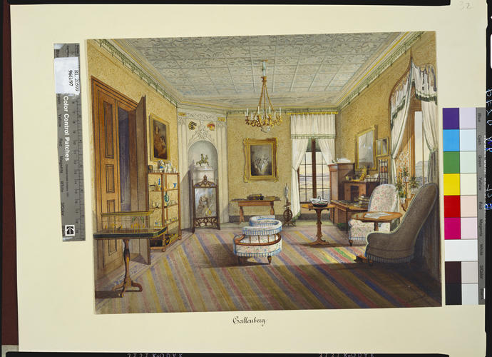 Schloss Callenberg: the bow-room