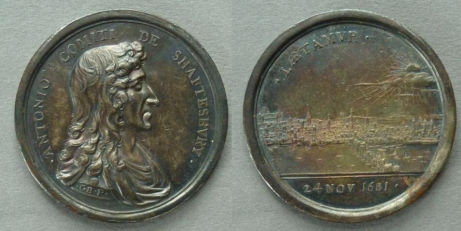Medal commemorating the acquittal of the Earl of Shaftesbury for High Treason