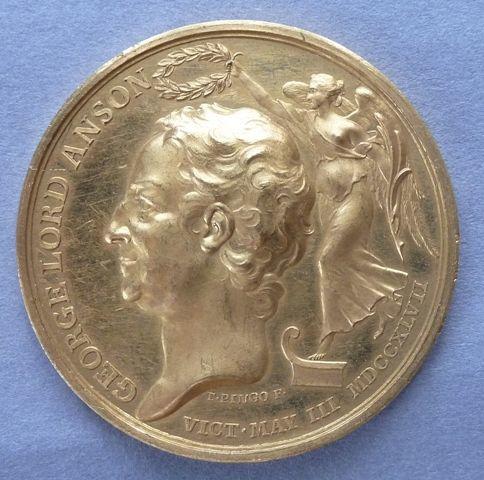 Medal commemorating the Defeat of the French fleet off Cape Finisterre and Admiral Anson's voyage around the world