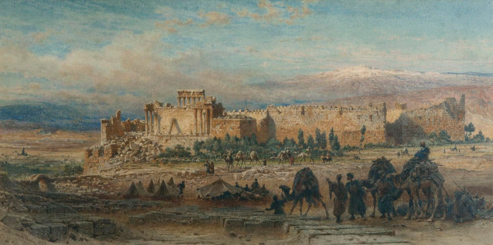Encampment of the Prince of Wales at Baalbeck, 1862