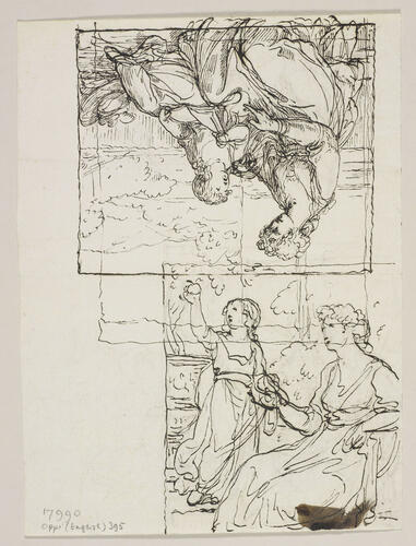 Two studies for Amor and Psyche