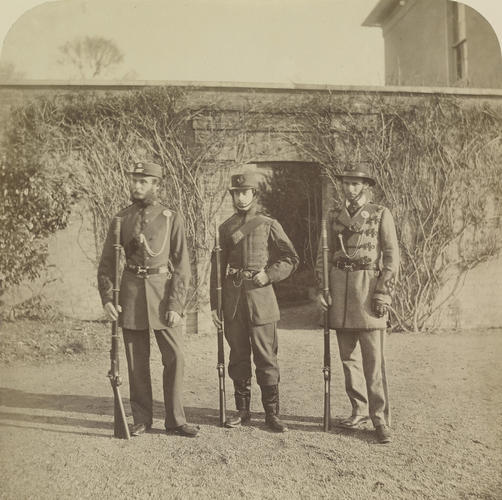 Volunteer class at Hythe. Mr Wethered, Mr Coulborn and Mr Hollway Volunteer class at Hythe. Mr Wethered, Mr Coulborn and Mr Hollway