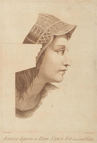 Master: A set of thirty-three prints reproducing heads from 'The School of Athens'
Item: Head of a youth wearing a helmet [from 'The School of Athens']