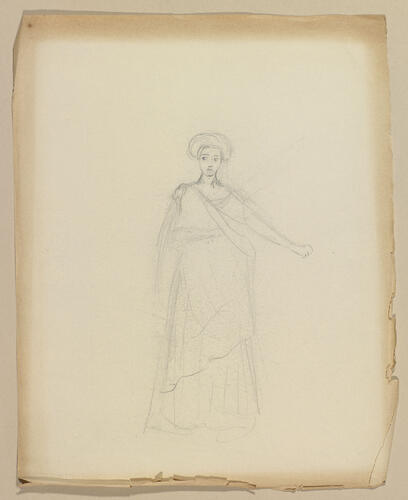 Master: Princess Victoria's folder of sketches
Item: Woman in theatrical costume