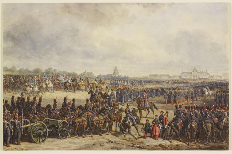 Review on the Champs de Mars, 24 August 1855