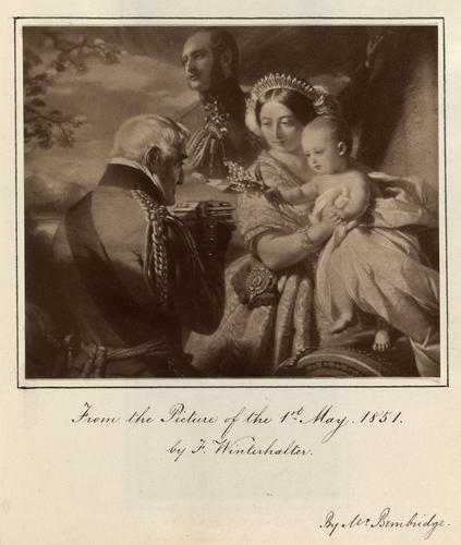 Photograph of the painting 'The First of May 1851' by Franz Xaver Winterhalter