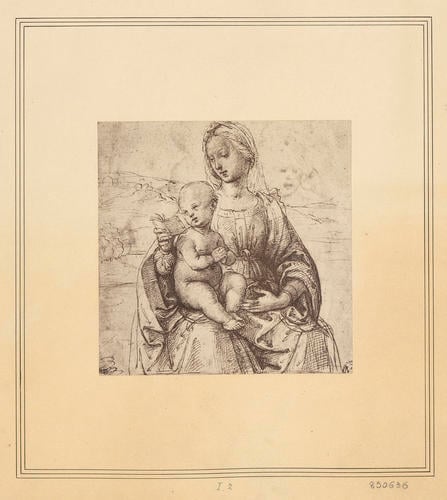 The Virgin and Child reading in a landscape
