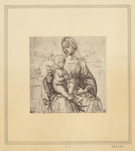 The Virgin and Child reading in a landscape The Virgin and Child reading in a landscape