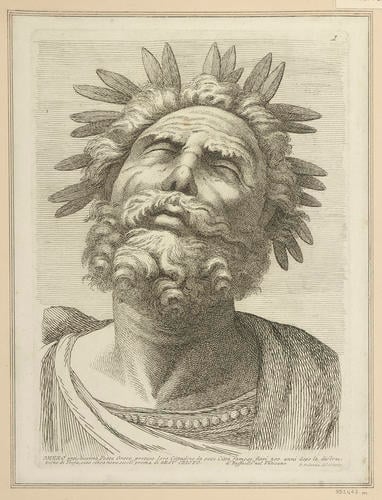 Master: Set of twenty-four heads from the 'Parnassus'
Item: Head of Homer [from the 'Parnassus']
