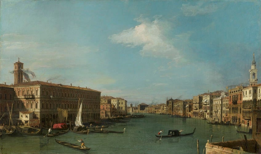 The Grand Canal looking North-West from near the Rialto