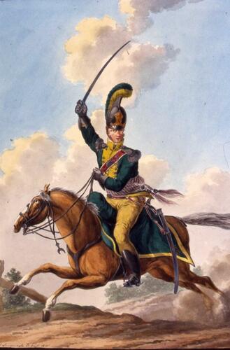 Württemberg Army. Officer, Guard Dragoons