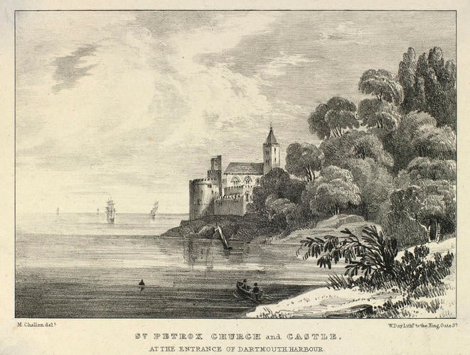 St Petrox Church and Castle at the Entrance of Dartmouth Harbour
