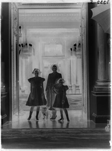 Queen Elizabeth with Princess Elizabeth and Princess Margaret, 20 December 1938 Queen Elizabeth with Princess Elizabeth and Princess Margaret, 20 December 1938