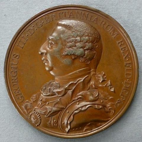 Great Britain. Medal commemorating the Death of King George III Great Britain. Medal commemorating the Death of King George III