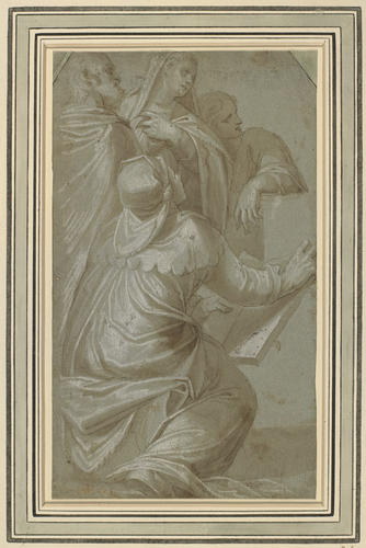 Figures in a scene of Christ and the Doctors Figures in a scene of Christ and the Doctors