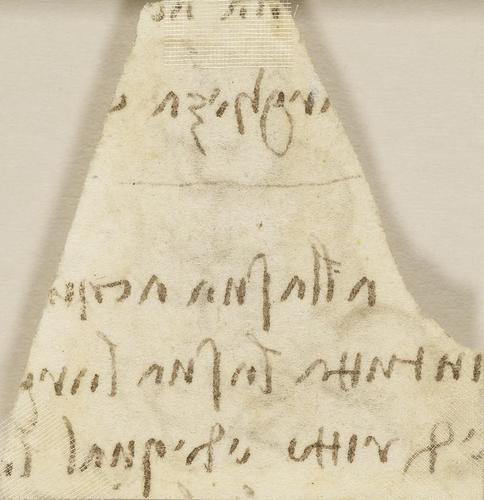 Recto: A child seated on the ground. Verso: A fragment of writing