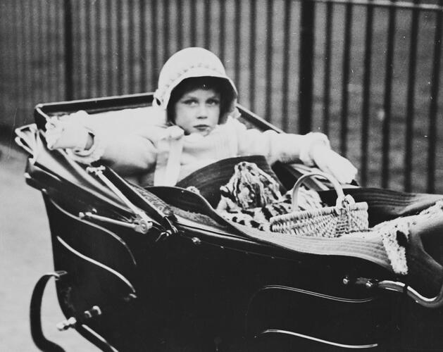 Photograph of Princess Margaret (1930-2002) when Princess Margaret of York, in Hyde Park, London, c. 1932