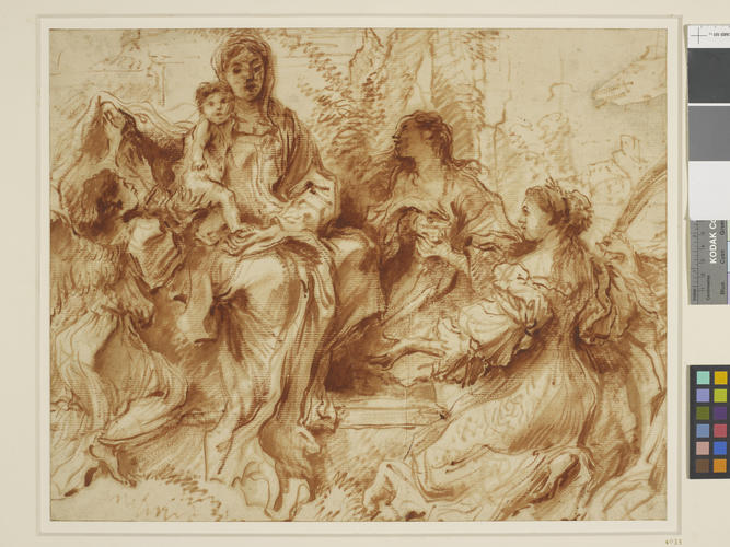 The Virgin and Child with Saints Catherine and Mary Magdalene