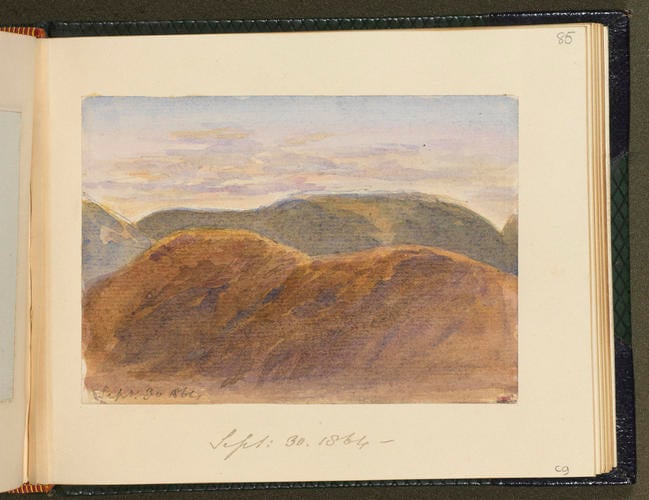 Master: SKETCHES FROM NATURE V. R. 1862 TO 1864
Item: Highland Landscape near Allt-na-Giubhsaich