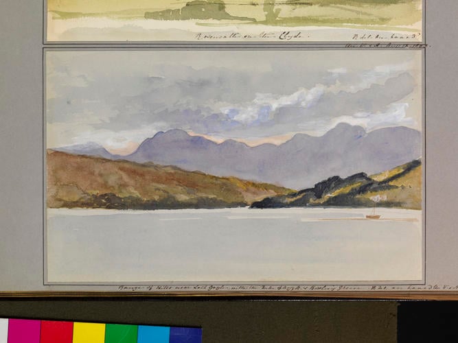 Master: Queen Victoria's Sketchbook 1848-1854
Item: Range of Hills near Loch [Goil]