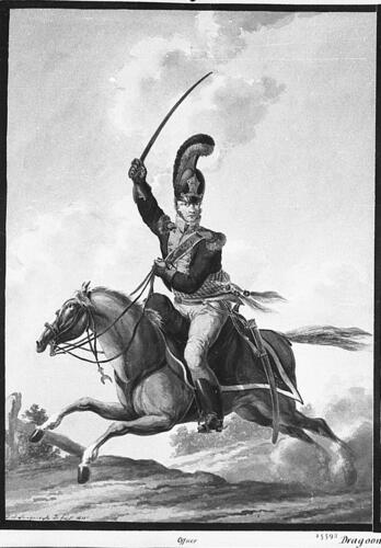Württemberg Army. Officer, Guard Dragoons