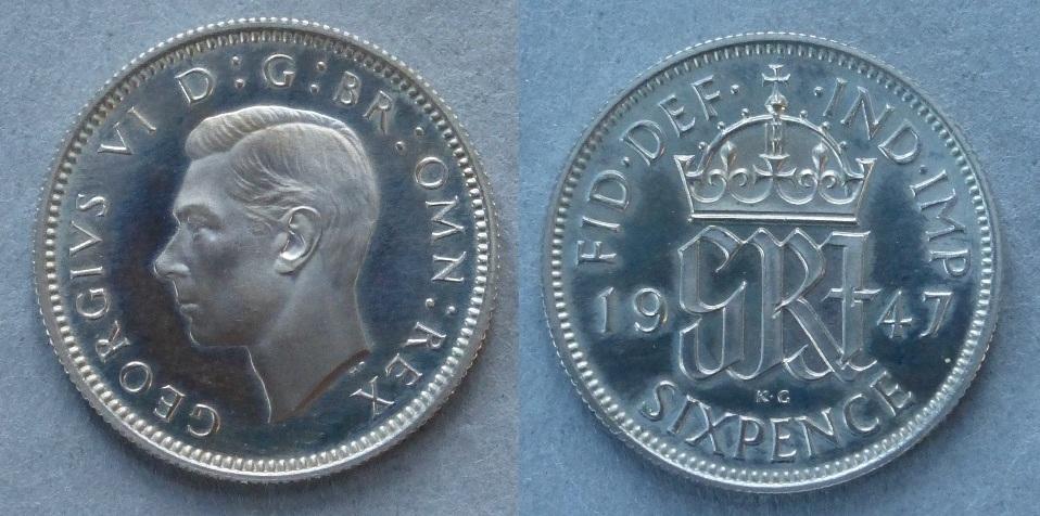 George VI Proof sixpence