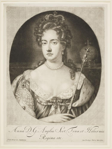 Anne D. G. Angliae Scot: Fran: et Hiberniae Regina etc