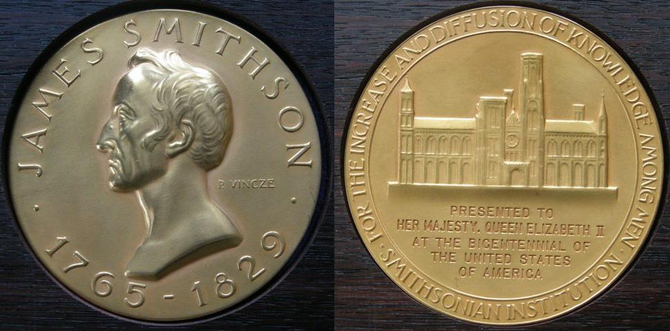 U. S. A. Medal of the Smithsonian Institution