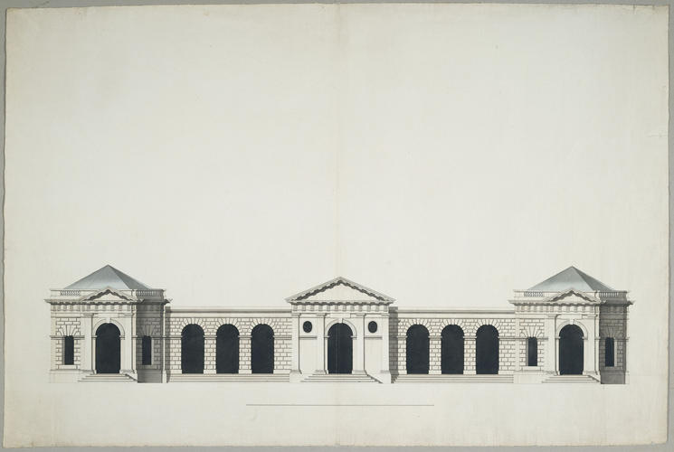 An elevation of the King of Denmark's Fete Pavilion, Richmond An elevation of the King of Denmark's Fete Pavilion, Richmond